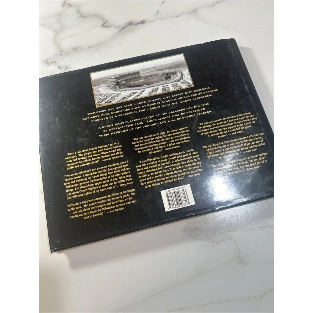 Down in‎ the Valley: The History of Milwaukee County Stadium - Hardcover SIGNED